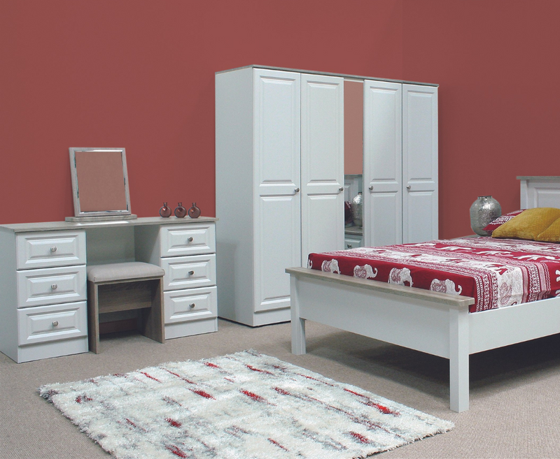 Trufflestone 2 Door/2 Drawer Robe with Mirrors