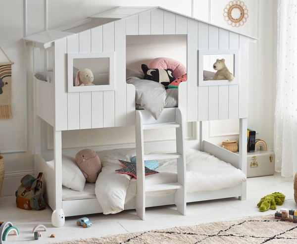 Treehouse Bunk Bed Frame - White