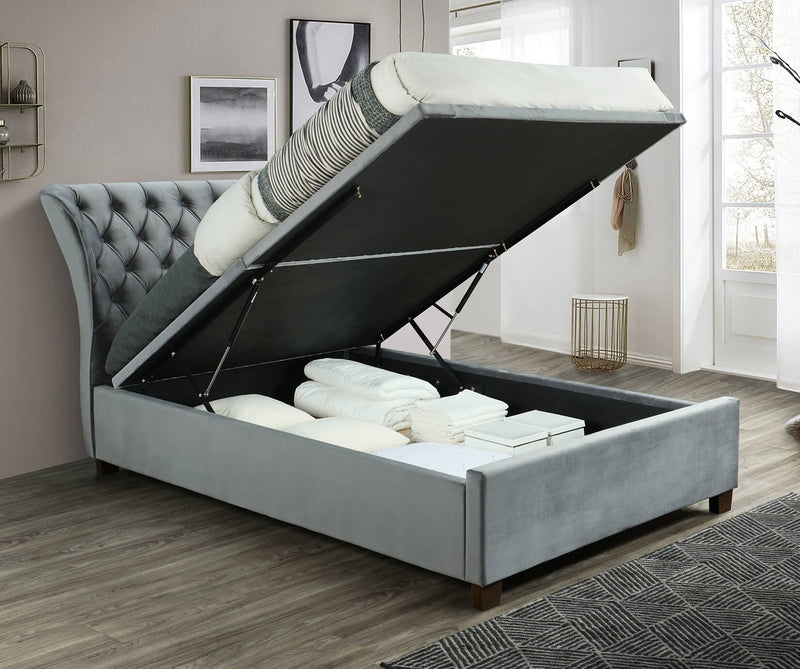 Georgia 5ft Ottoman Grey Frame
