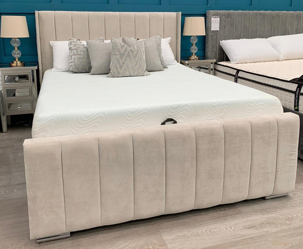 Topaz 5ft Ottoman Bed Frame- Naples Cream