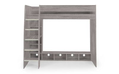 Nebula Gaming Bed with Desk - Grey Oak