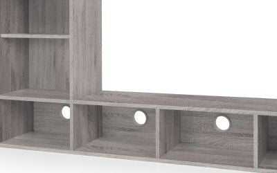 Nebula Gaming Bed with Desk - Grey Oak
