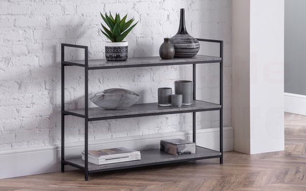 Perth Low Concrete Bookcase