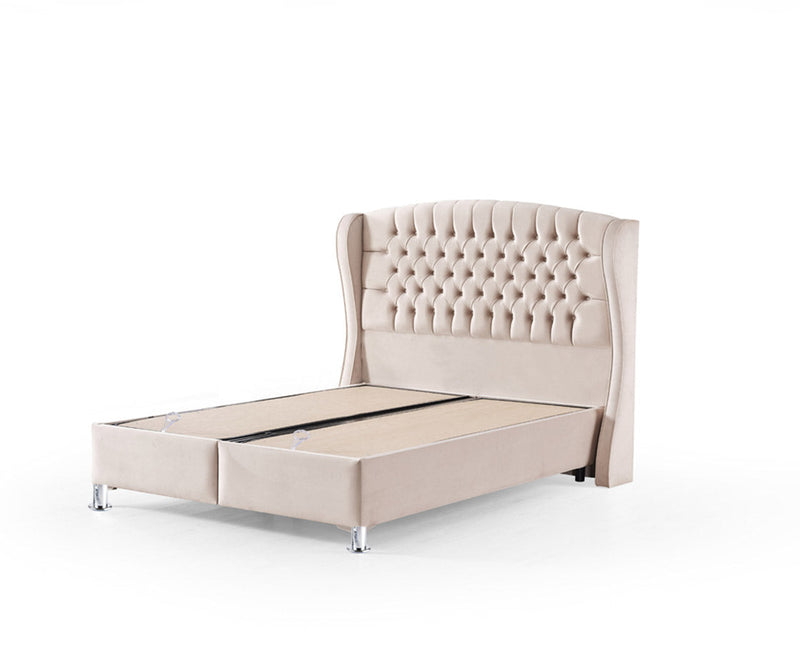 Venus 5ft Kingsize Ottoman Bed Frame - Sand